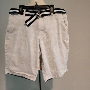 Company Eighty One Men's Belted Straight Fit Shorts Khaki Size: 32